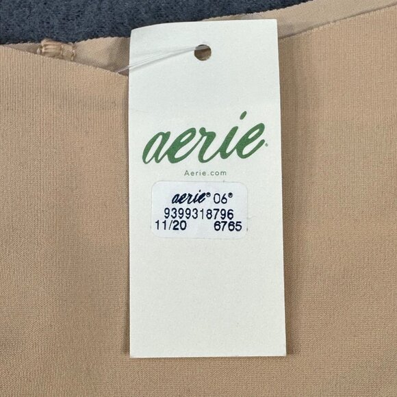 Airie Women's Size Small Panty Thong Tanga Beige New With Tags - Picture 3 of 9